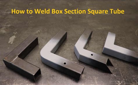 welding a metal box|welding box section corners.